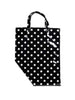 Borsa a pois in nero e bianco