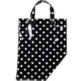 Borsa a pois in nero e bianco 