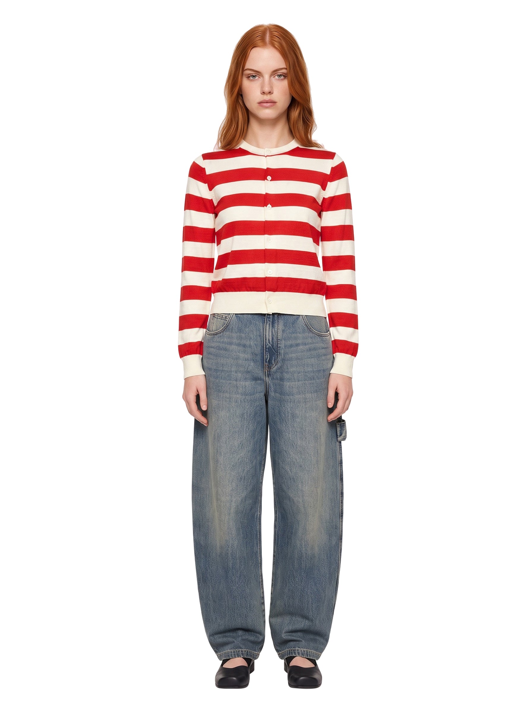 Pullover a righe multicolor 