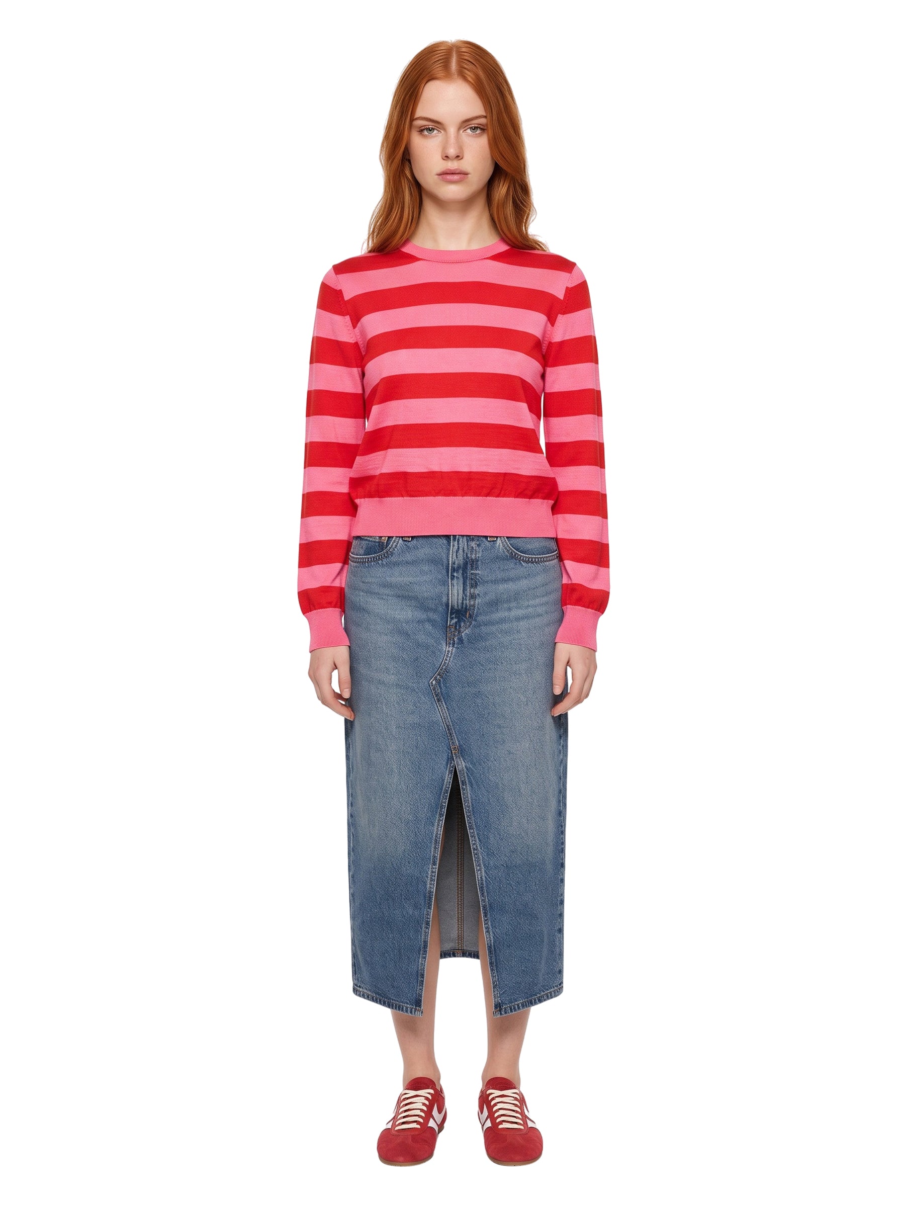 Pullover a righe multicolor 