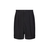 Shorts a vita alta in nero 