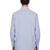 Camicia classica con colletto in azzurro 