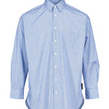 Camicia classica con colletto in azzurro 