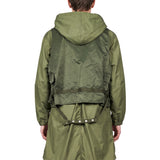 Parka a strati in verde 