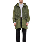 Parka a strati in verde 