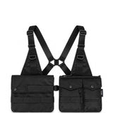Imbracatura con tasche in nero 