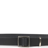 Cintura con fibbia in metallo in nero 