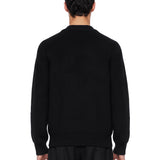Maglia con zip in nero 