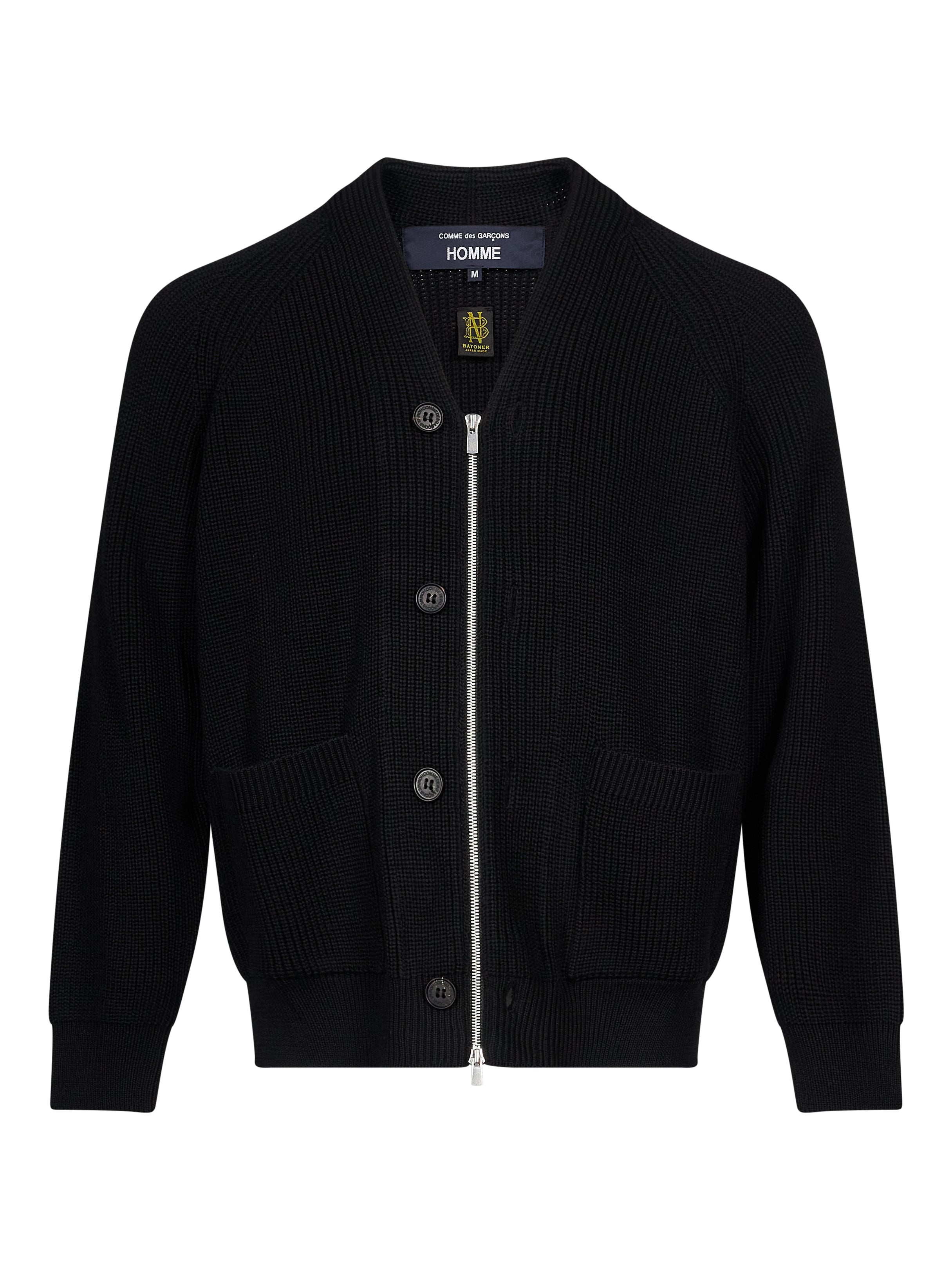 Maglia con zip in nero 