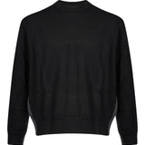 Pullover girocollo in nero 