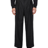 Pantaloni in lana nero 