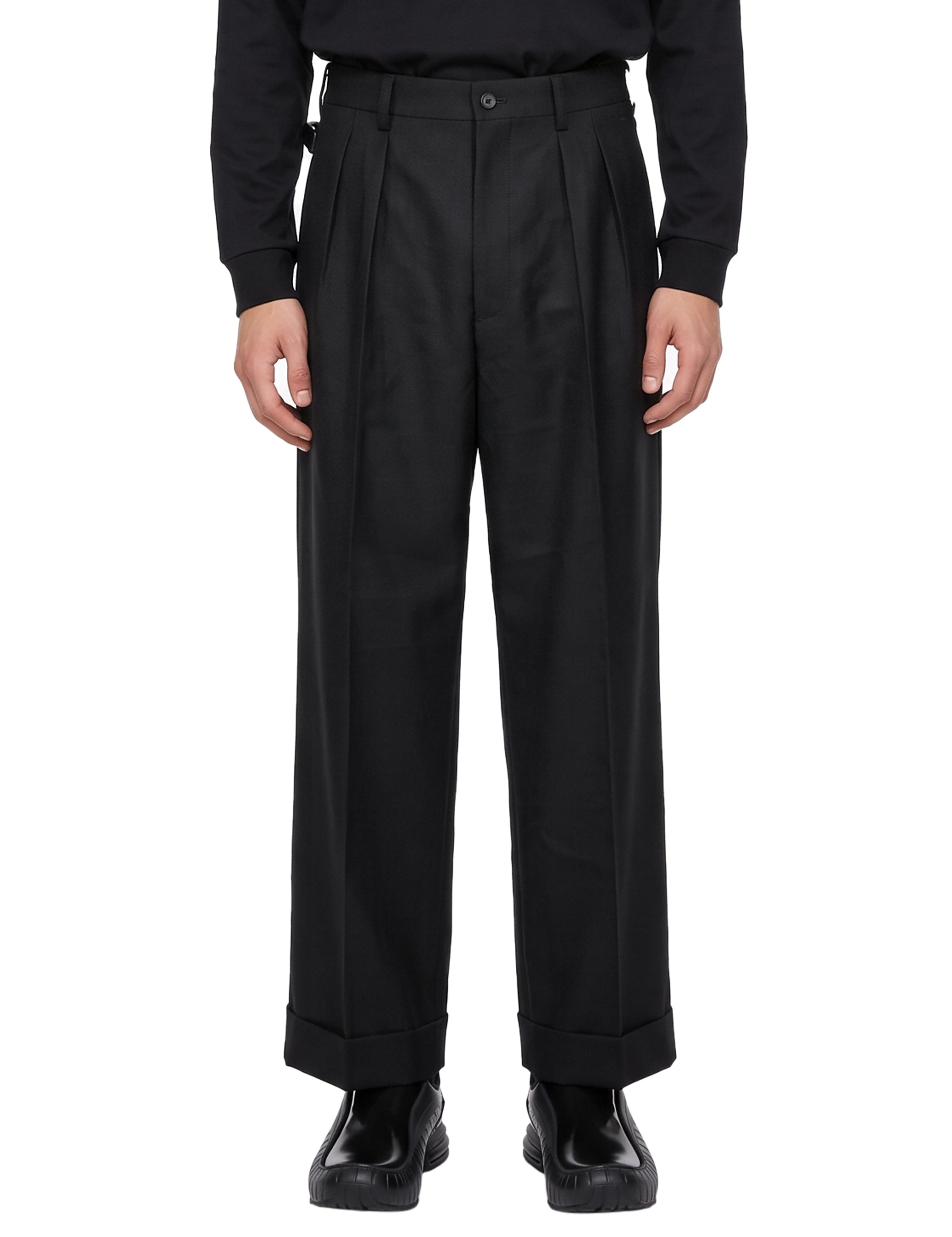Pantaloni in lana nero 