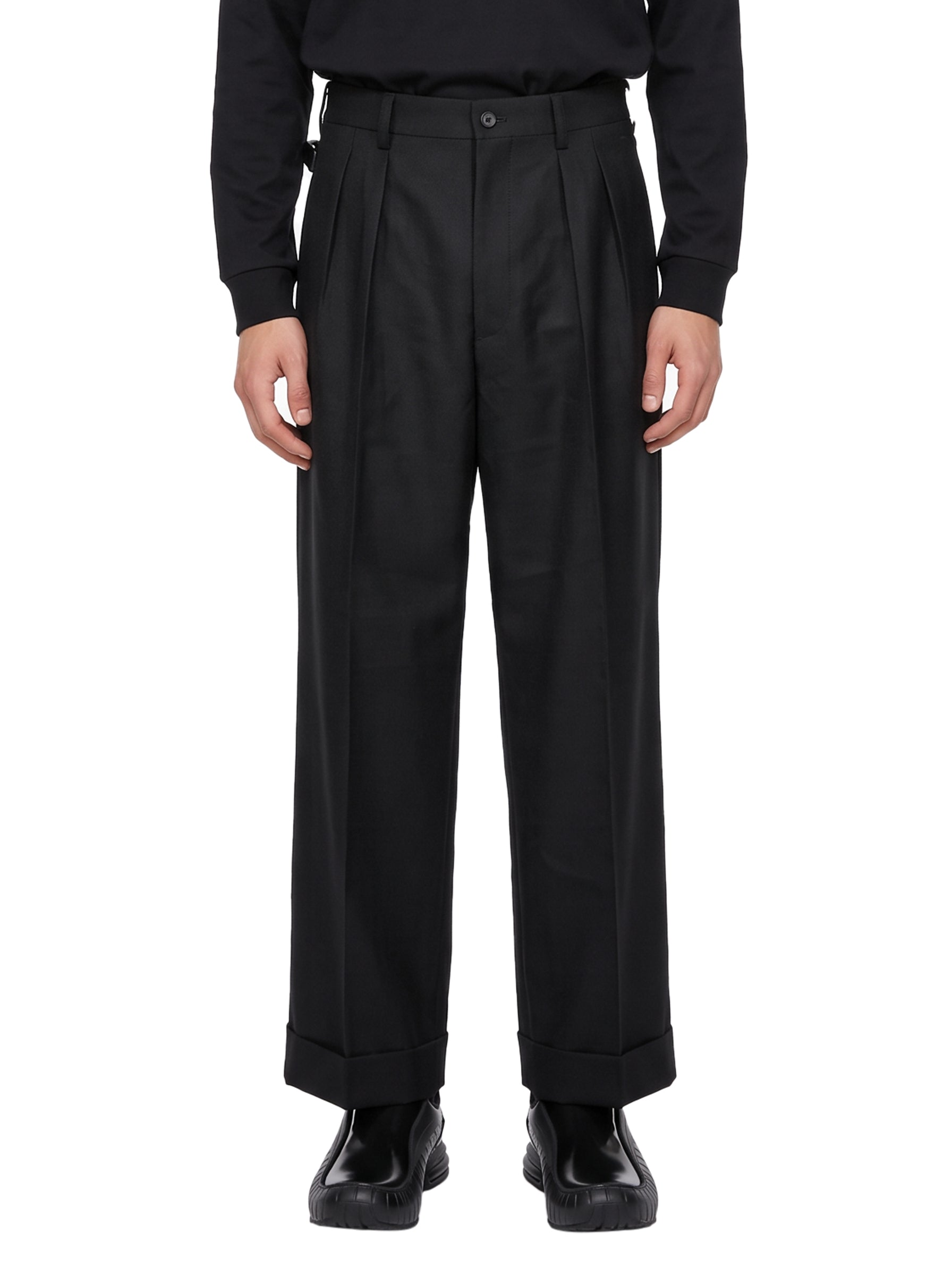 Pantaloni in lana nero 