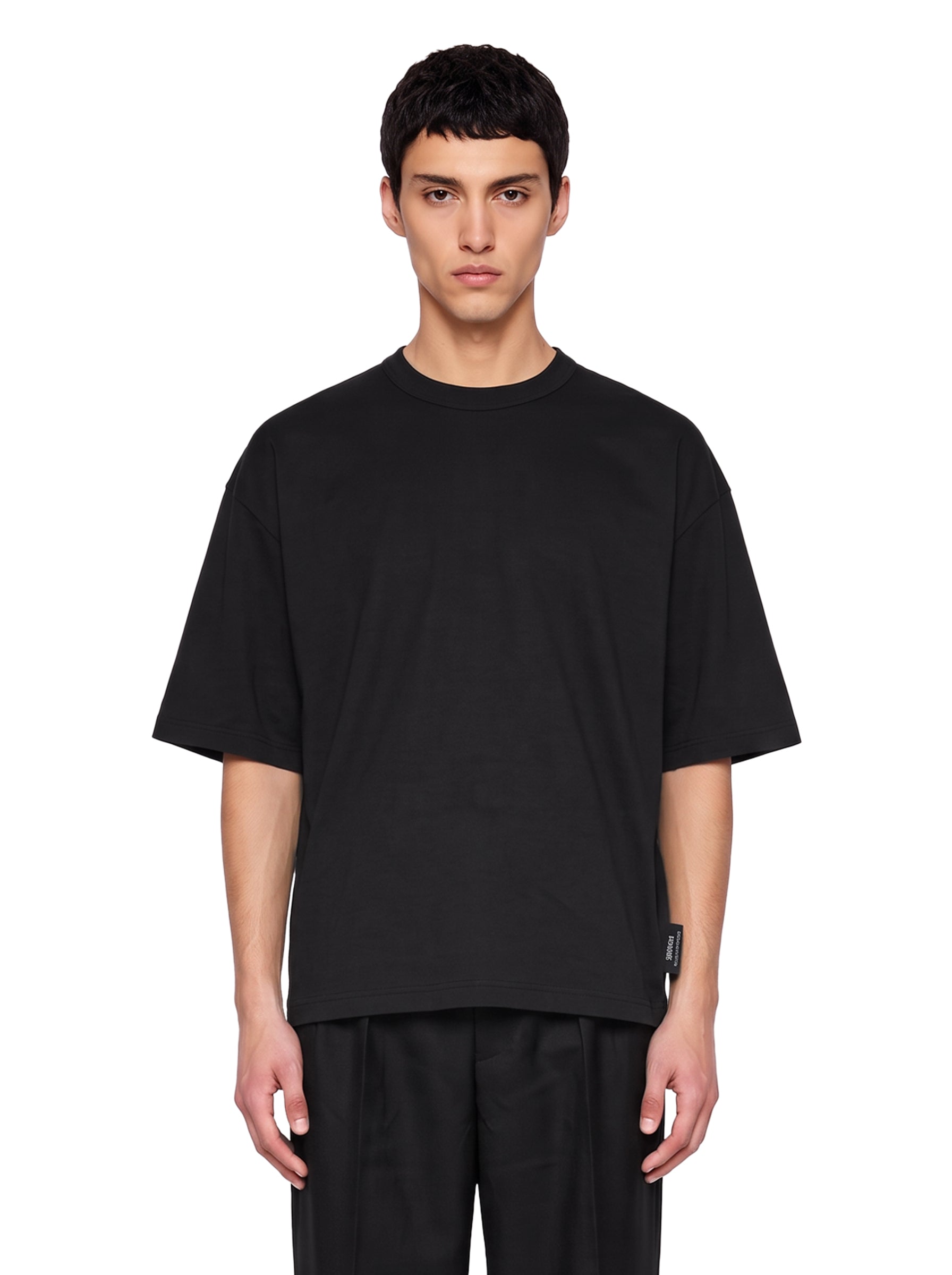 T-shirt classica in nero 