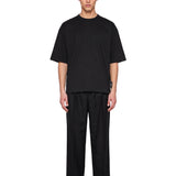 T-shirt classica in nero 