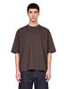 T-shirt classica in marrone