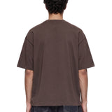 T-shirt classica in marrone 