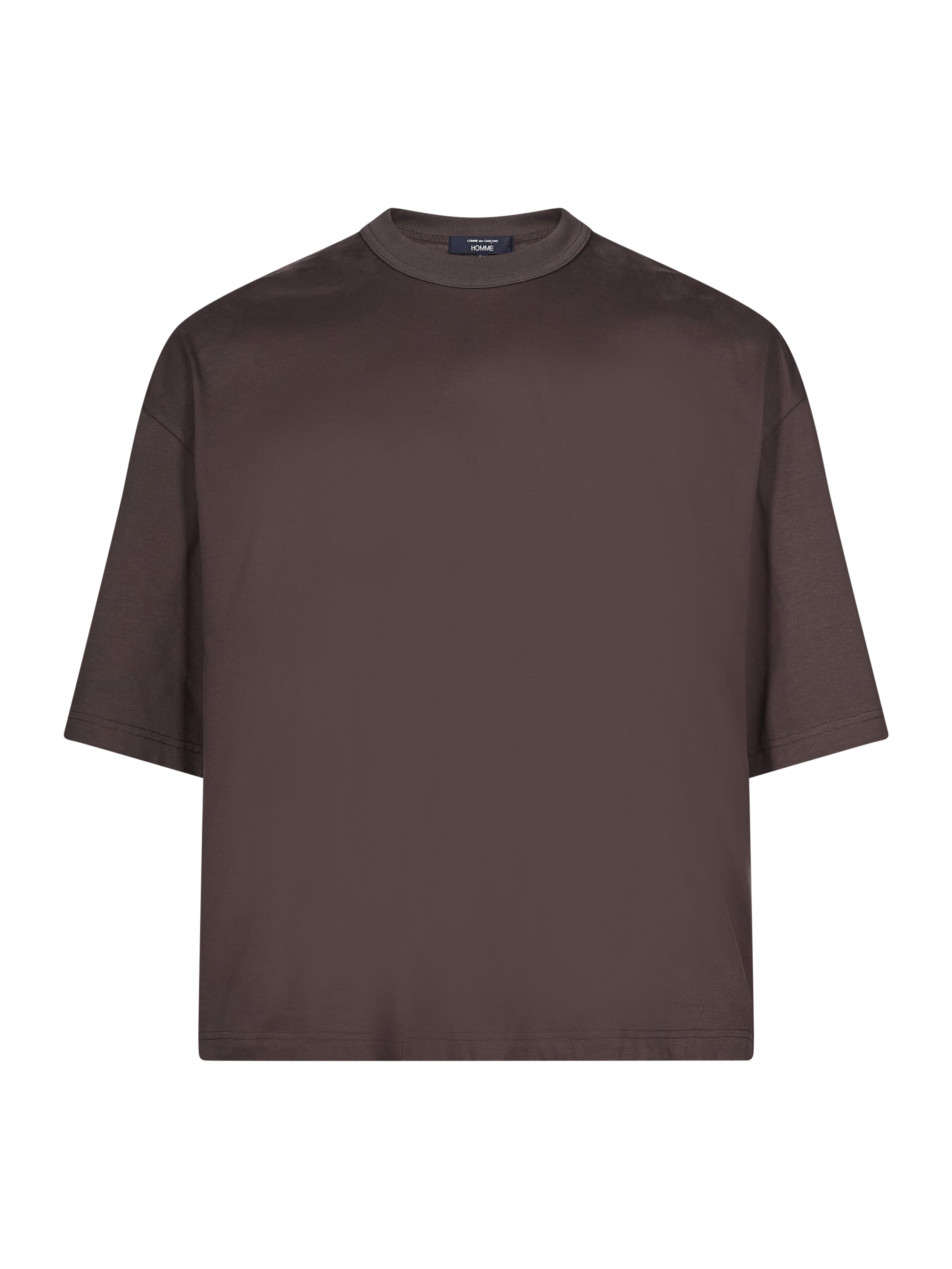 T-shirt classica in marrone 