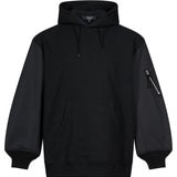 Felpa Military Pullover in nero 