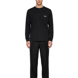 T-shirt con logo in nero 