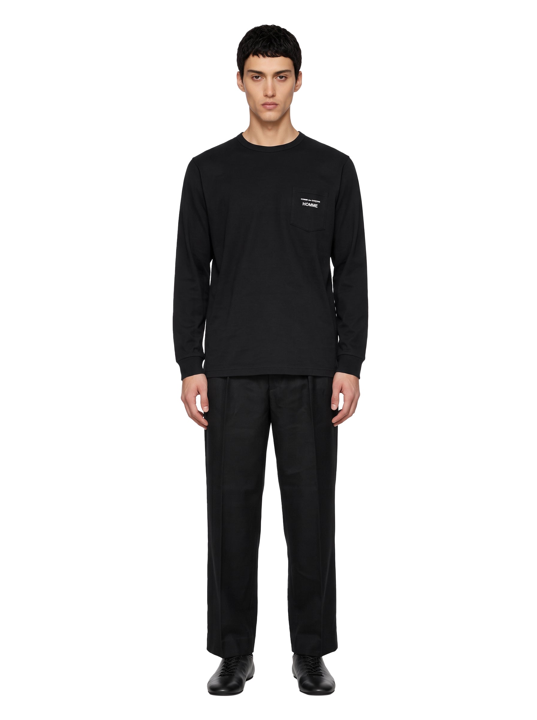 T-shirt con logo in nero 