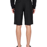 Bermuda con pinces in nero 