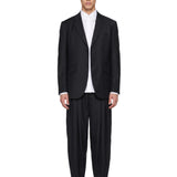 Pantaloni con pinces in nero 