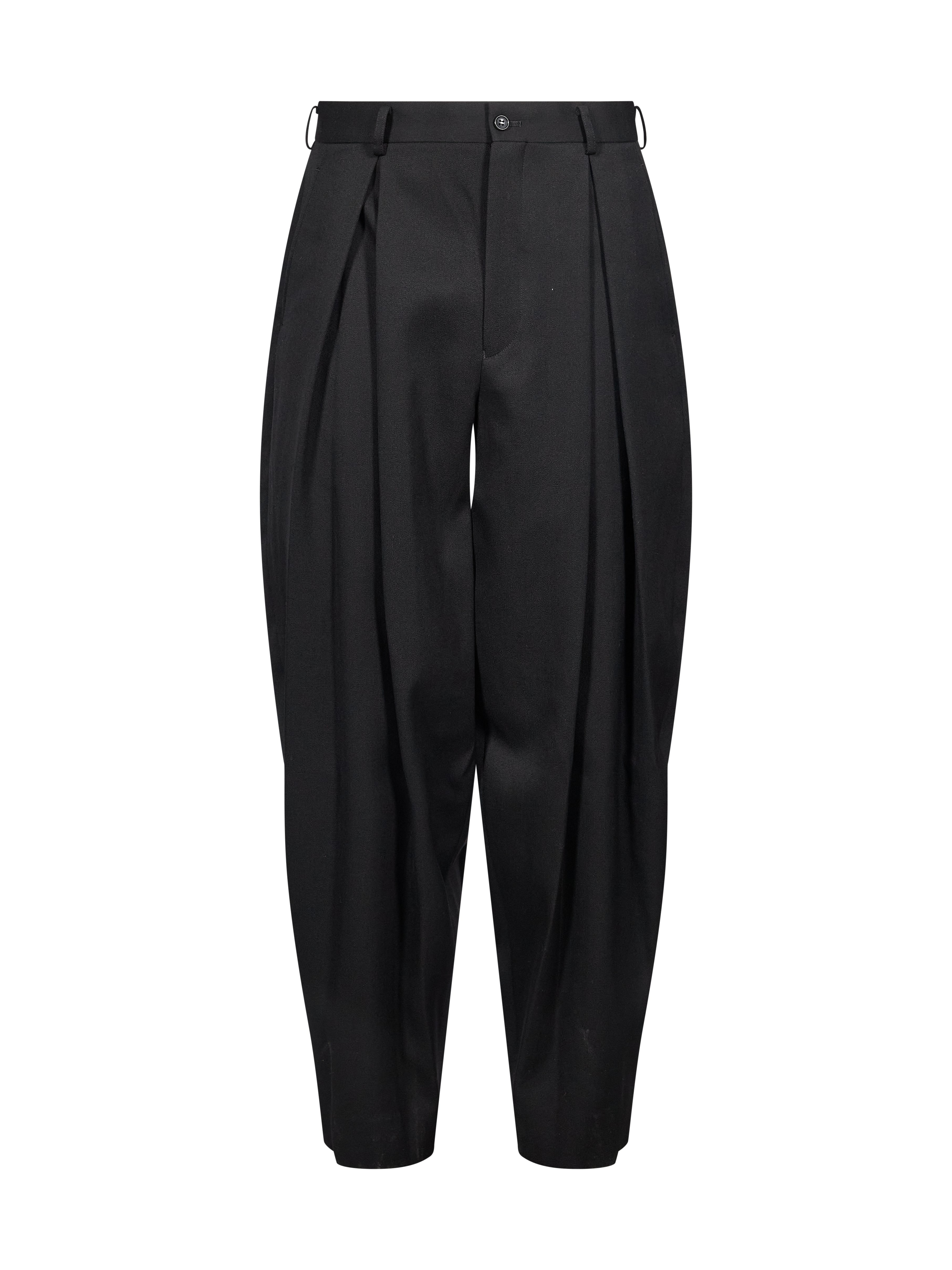 Pantaloni con pinces in nero 