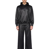 Pantaloni in satin nero 