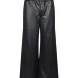 Pantaloni in satin nero 