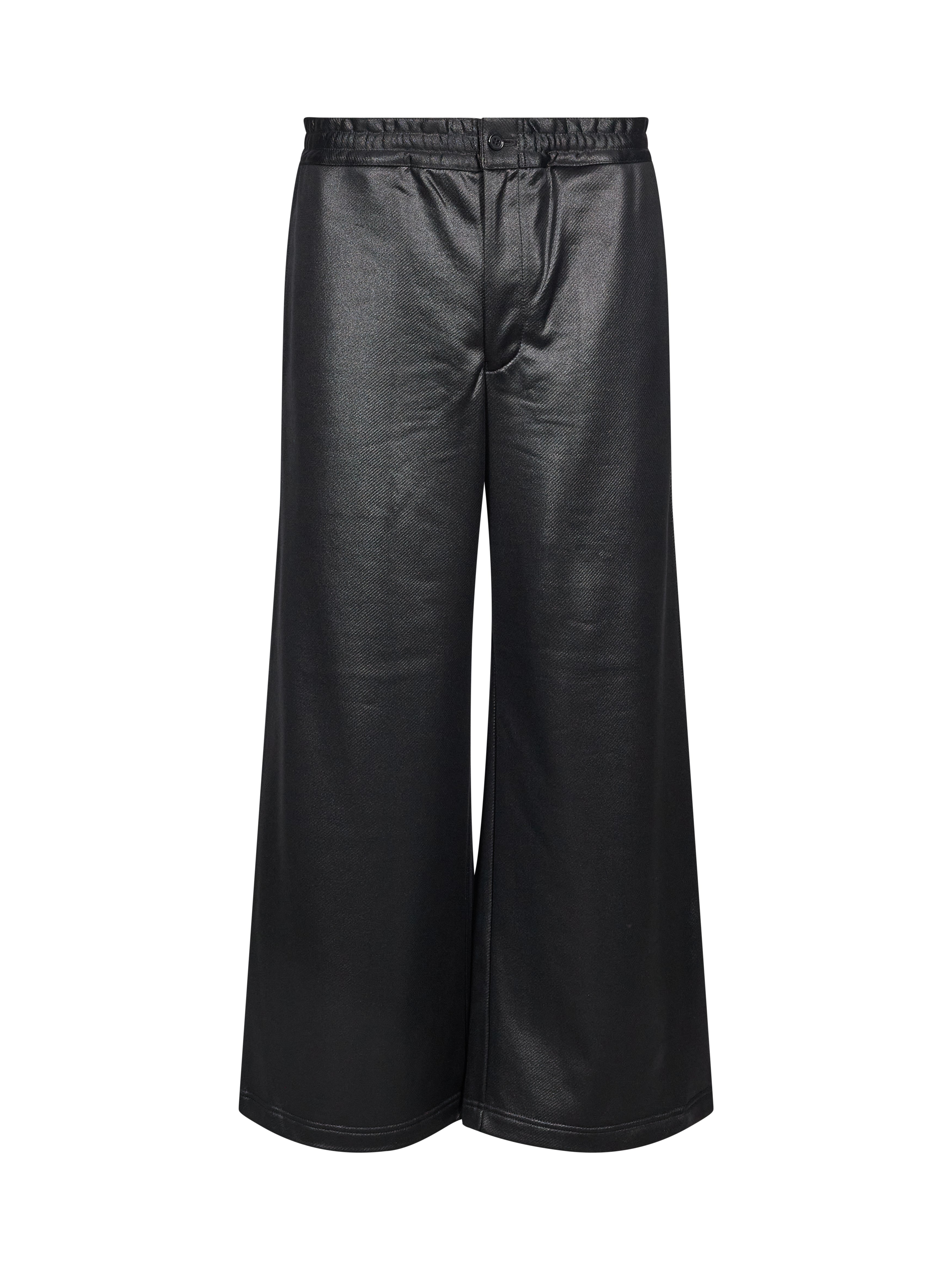 Pantaloni in satin nero 