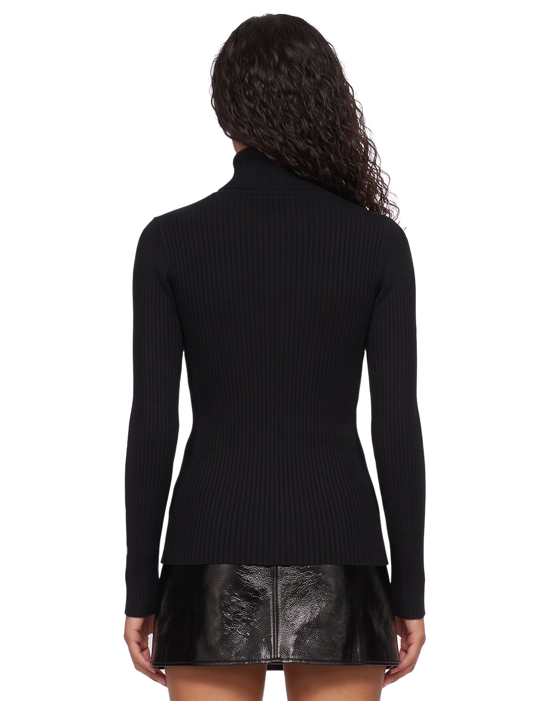 Maglia con zip in nero 