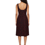 Abito midi tweed nero 