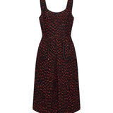 Abito midi tweed nero 