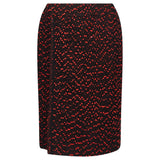 Gonna midi in tweed nero 