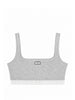 Top sportivo in grigio