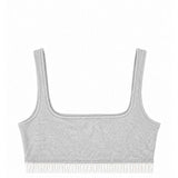 Top sportivo in grigio 