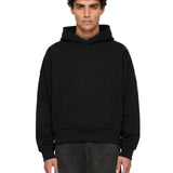 Felpa con cappuccio Heavy Hood in nero 