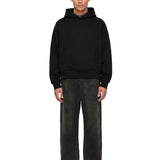 Felpa con cappuccio Heavy Hood in nero 