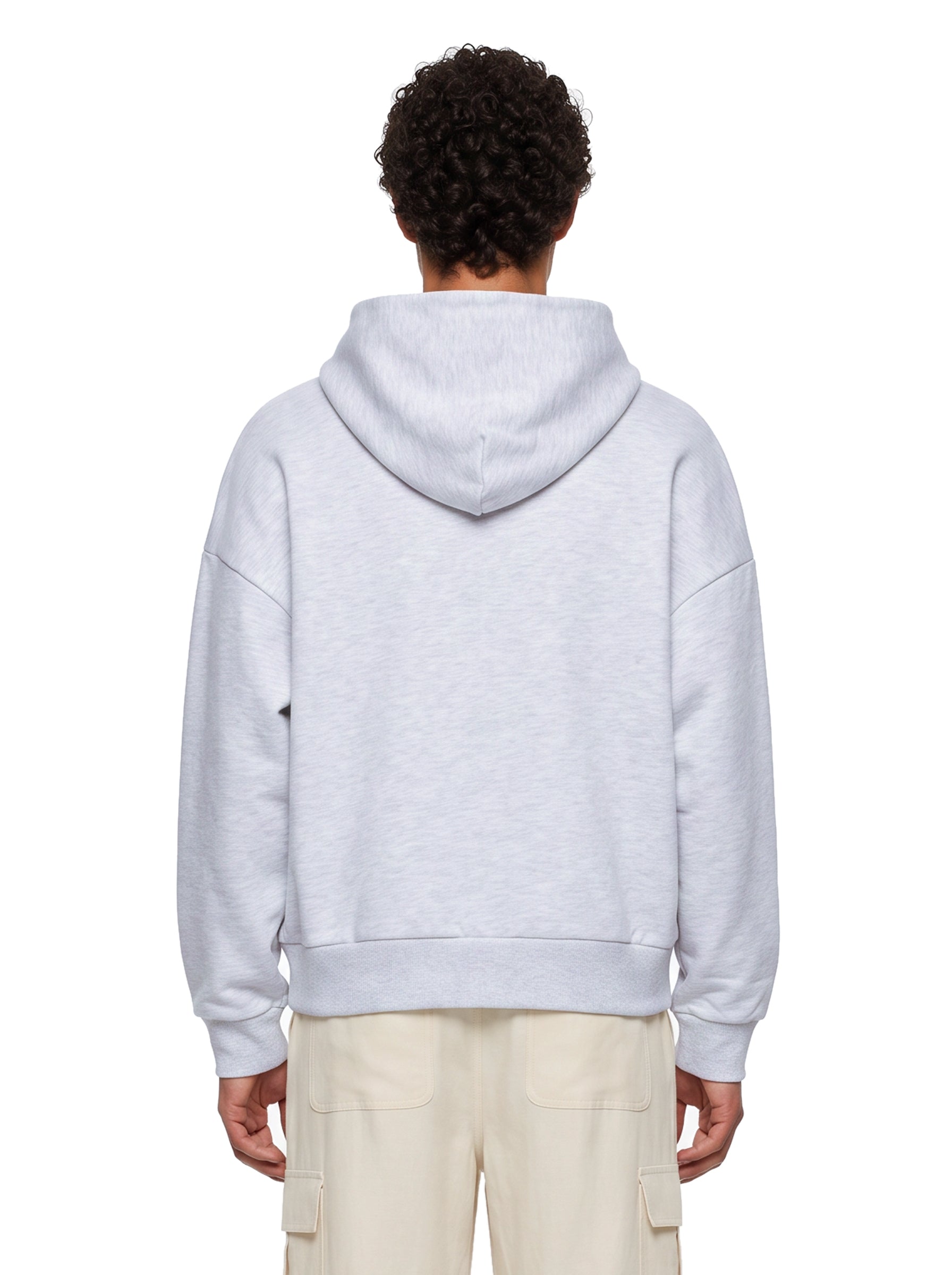 Felpa con cappuccio Heavy Hood in grigio ghiaccio 