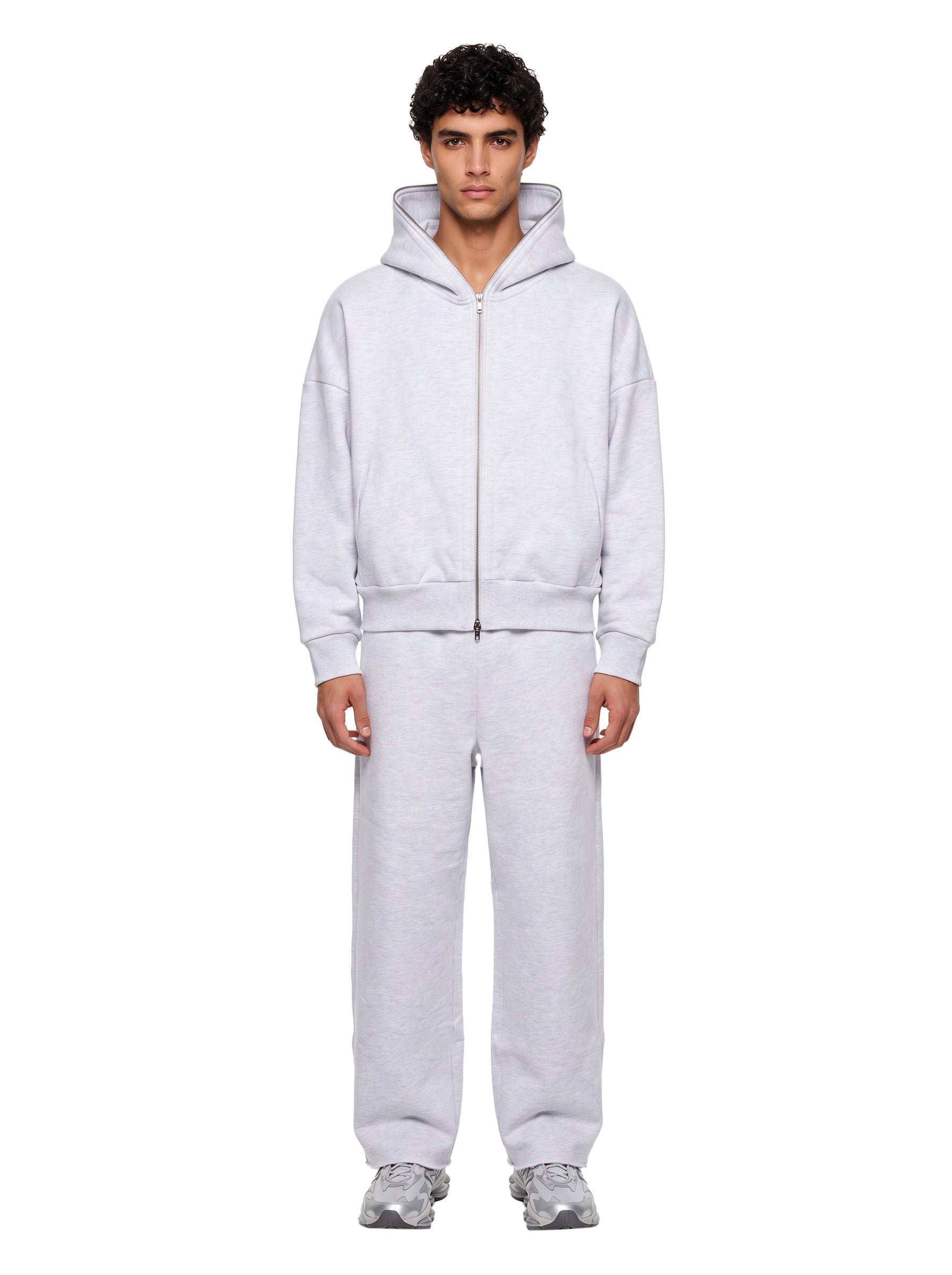 Pantaloni tuta in grigio ghiaccio 