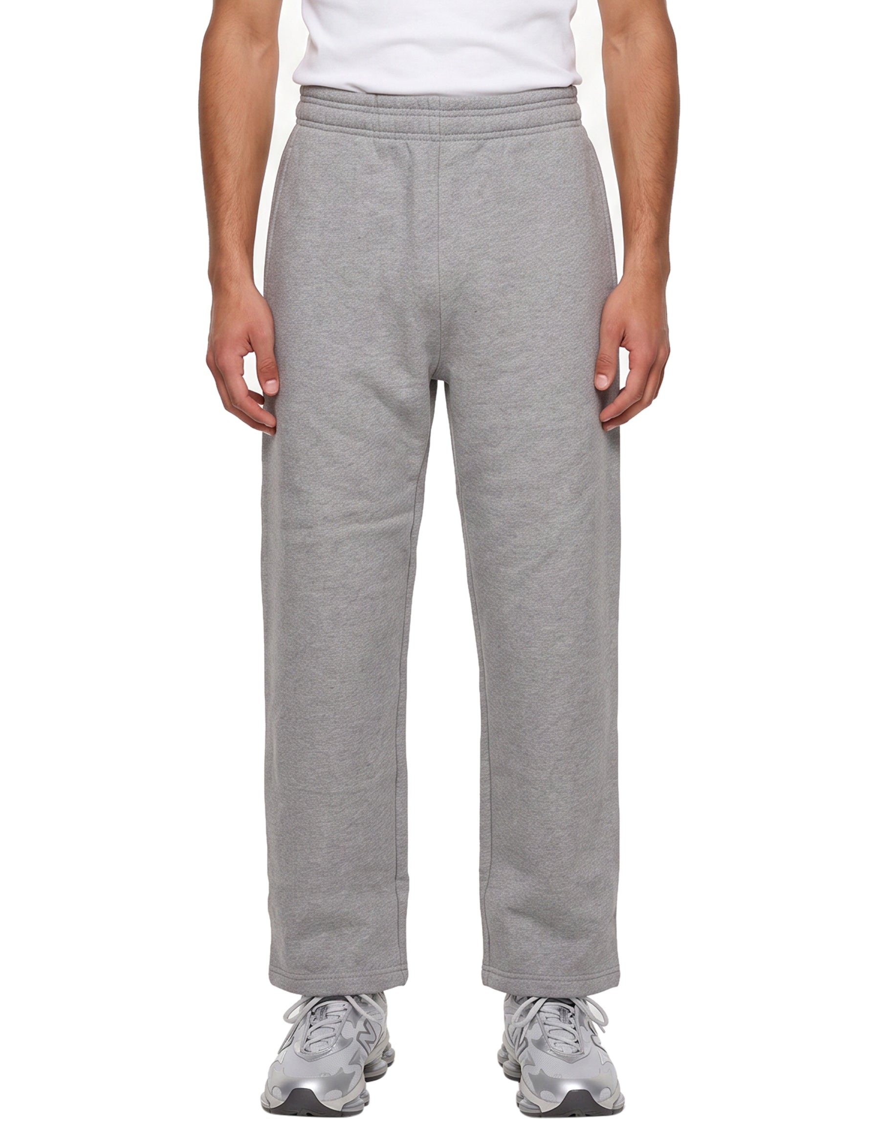 Pantaloni tuta a gamba dritta in grigio 