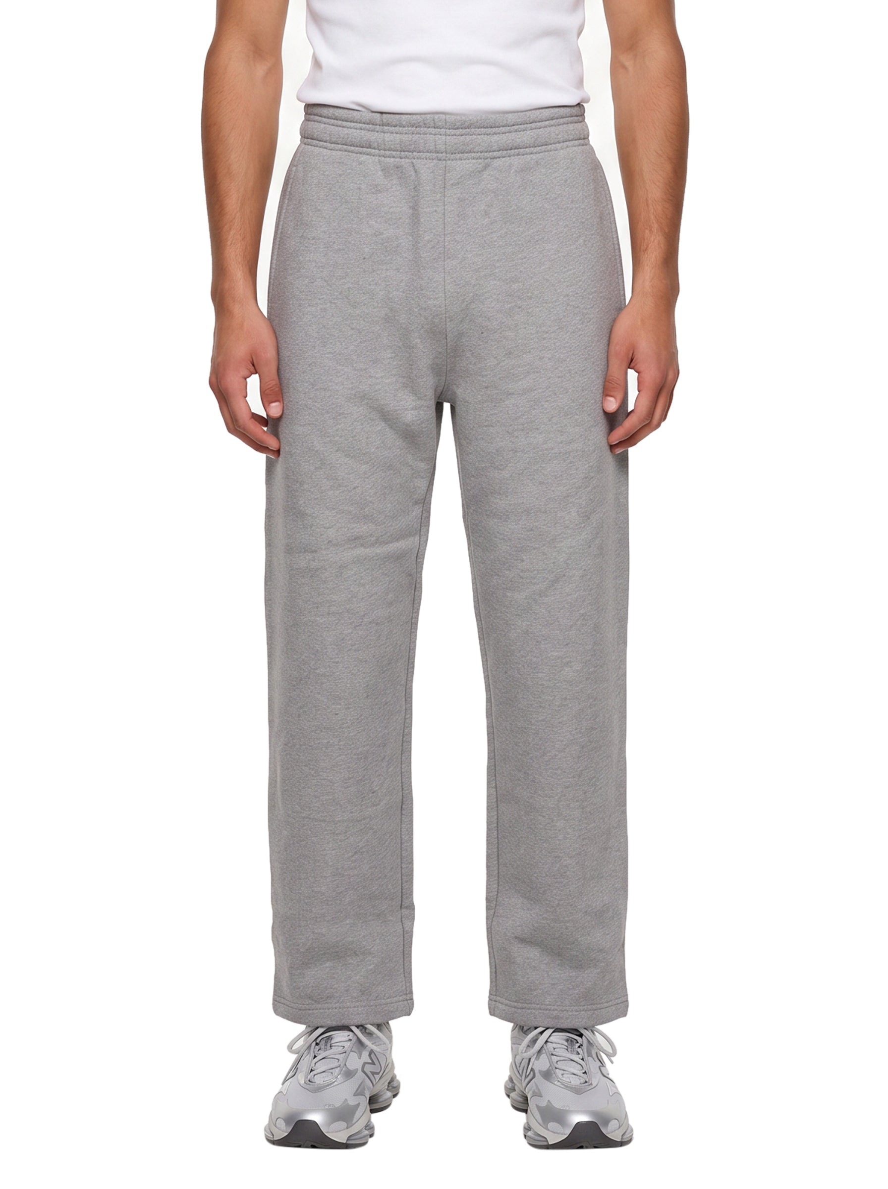 Pantaloni tuta a gamba dritta in grigio 
