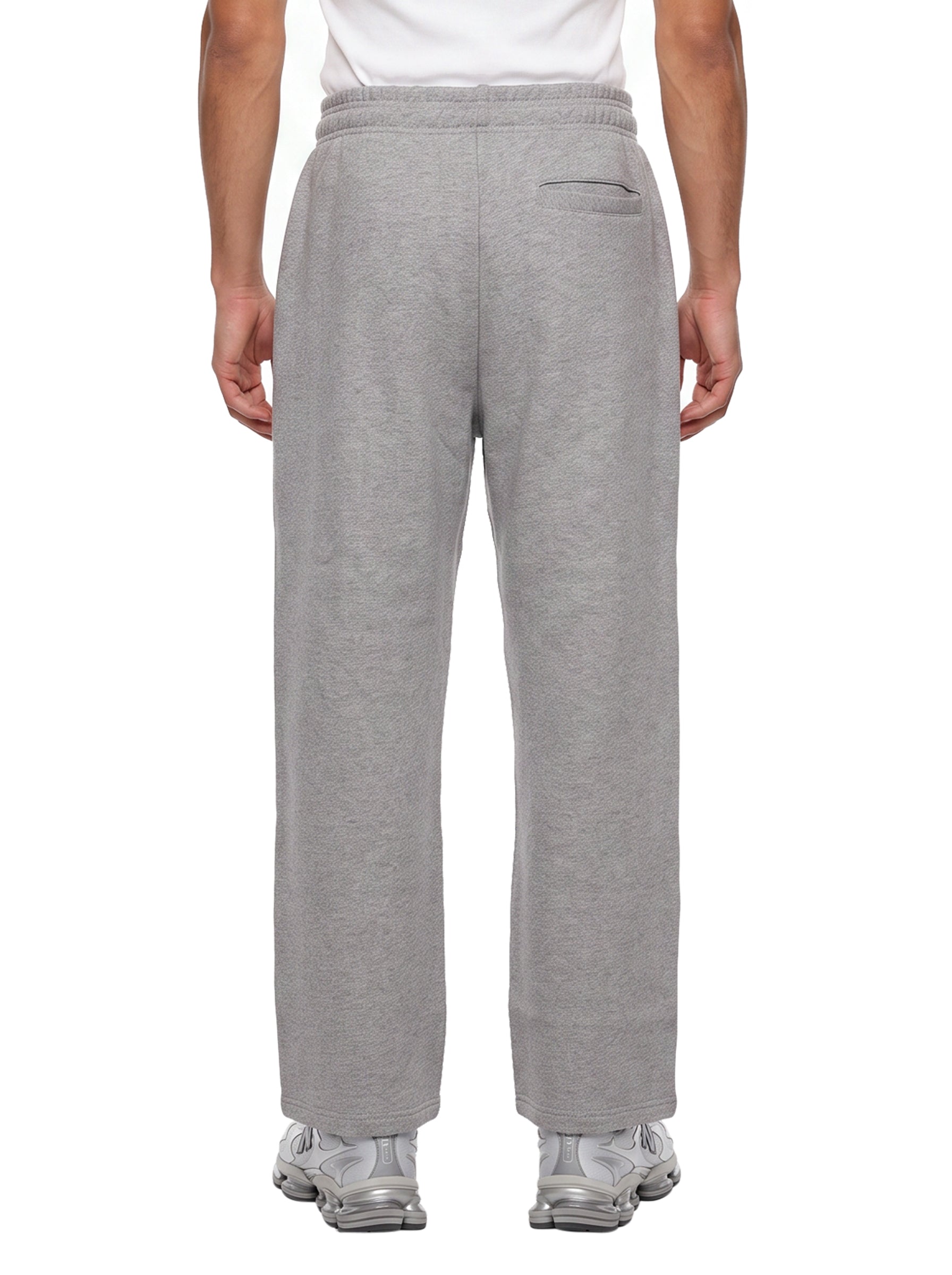 Pantaloni tuta a gamba dritta in grigio 
