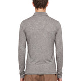 Polo manica lunga in grigio 
