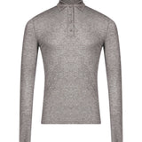 Polo manica lunga in grigio 
