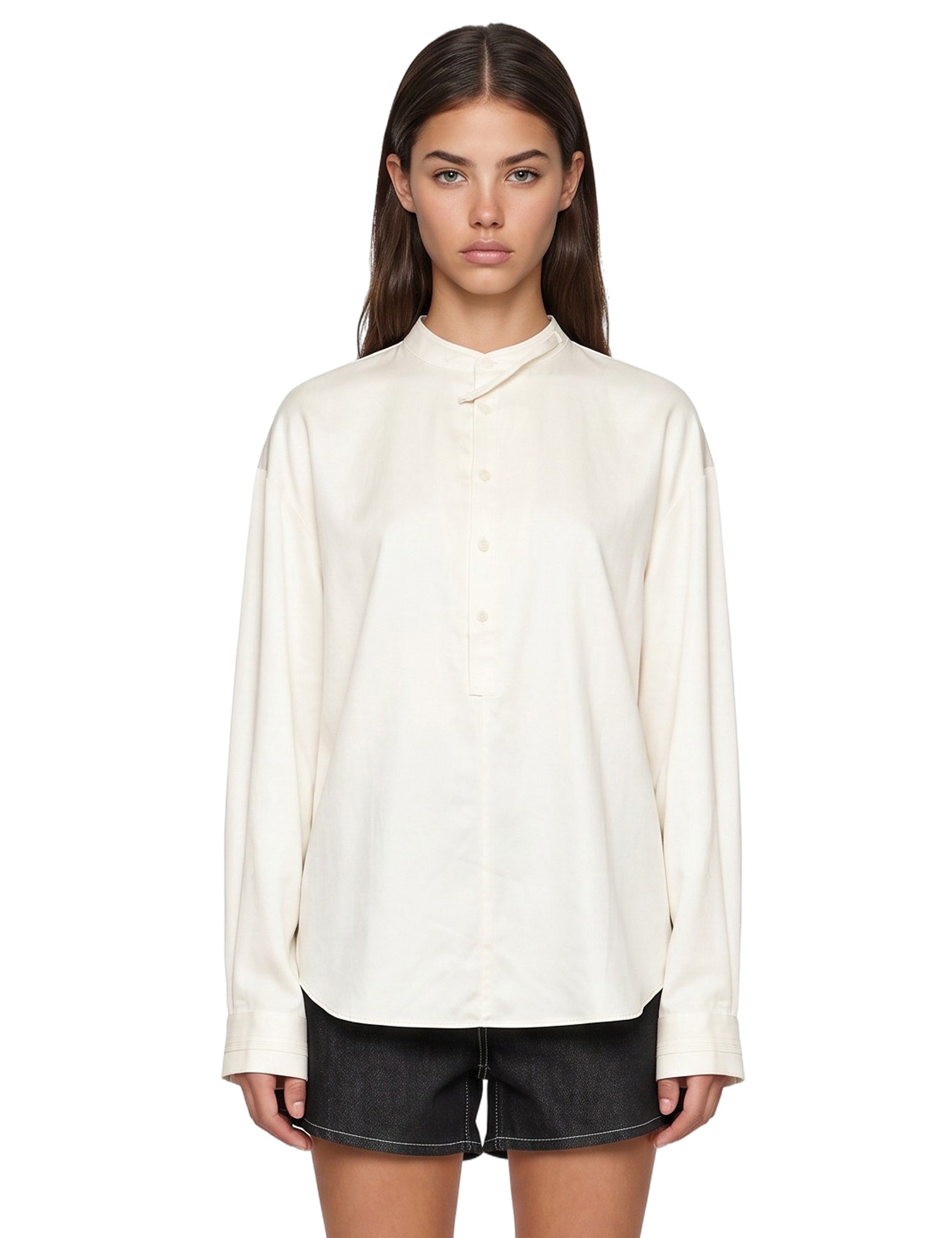 Camicia Underlay in bianco 