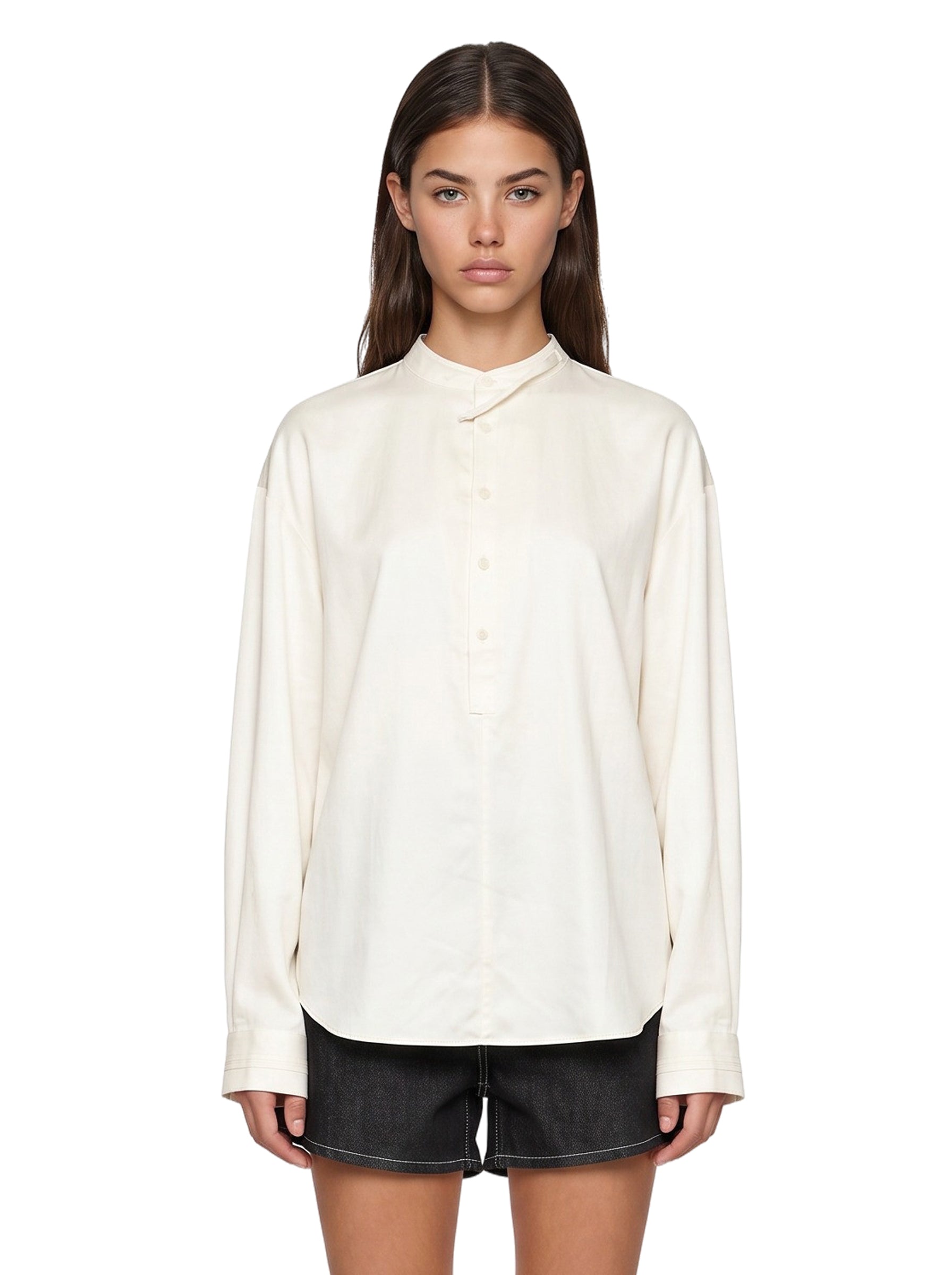 Camicia Underlay in bianco 