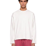 Maglia a manica lunga in bianco 