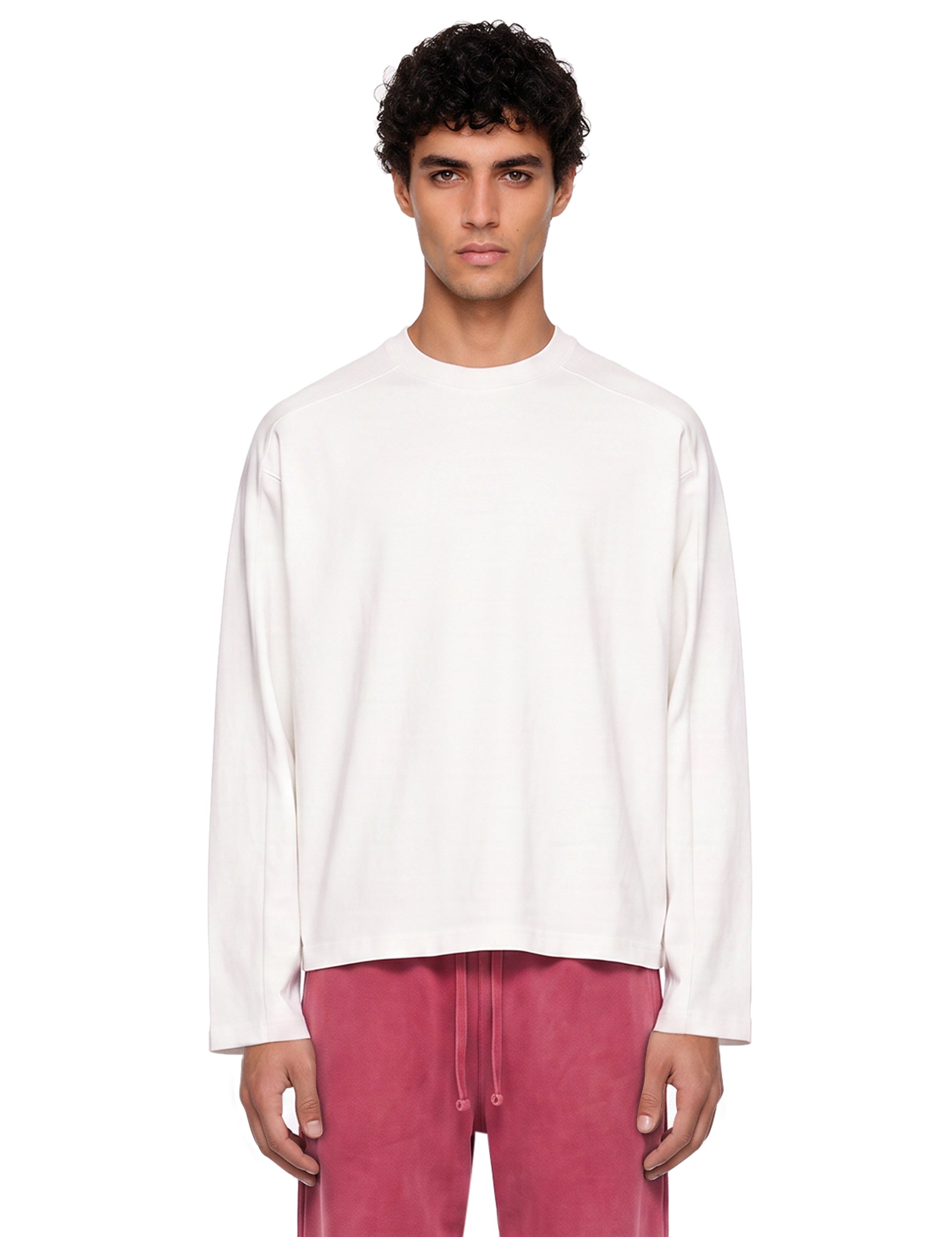 Maglia a manica lunga in bianco 